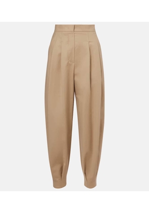 Max Mara Kabuki cotton-blend canvas tapered pants