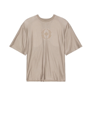 On Cut-Out Tee x FKA Twigs in Cinder - Taupe. Size L (also in XL/1X).