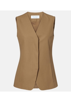 Max Mara Cotton twill vest