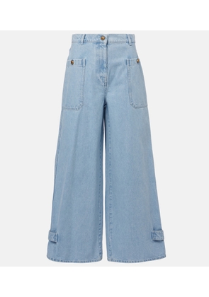Max Mara Pugnale high-rise wide-leg jeans