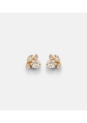 Suzanne Kalan 18kt gold earrings with diamonds