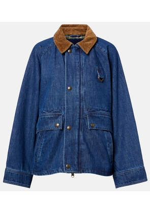 Polo Ralph Lauren Corduroy-trimmed denim jacket