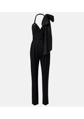 Max Mara Asymmetric virgin wool jumpsuit