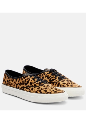 Aquazzura Minimalist animal-printed leather sneakers