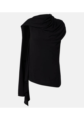 The Row Isadra draped jersey top