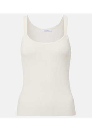 Max Mara Helier ribbed-knit cotton-blend tank top