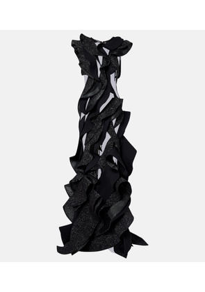 Maticevski Ellipsoid Wave ruffled gown