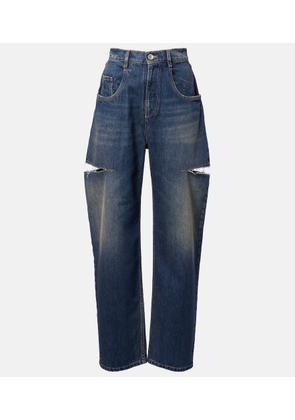 Maison Margiela Distressed barrel-leg jeans
