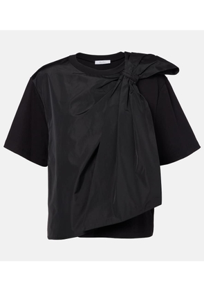 Max Mara Colle bow-detail cotton jersey T-shirt