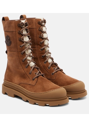 Moncler Vera suede lace-up boots