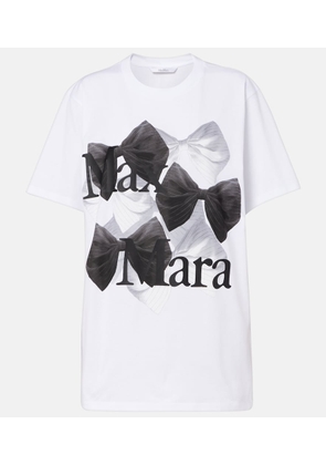Max Mara Sequoia logo printed cotton jersey T-shirt