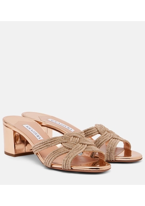 Aquazzura Felix embellished leather sandals