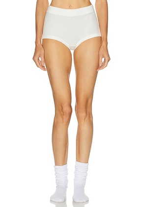 Negative Underwear Pointelle Lounge Short in White - White. Size XL (also in XS).