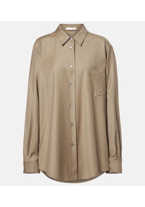 The Row Pino virgin wool shirt
