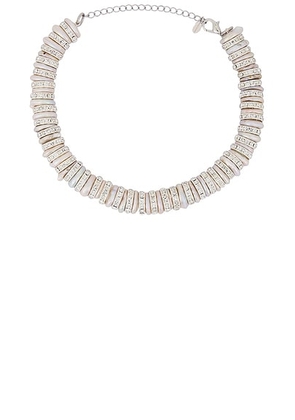 Magda Butrym Crystal Necklace in Silver - Metallic Silver. Size all.