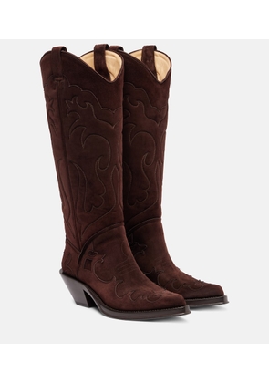 Gabriela Hearst Capitana suede cowboy boots