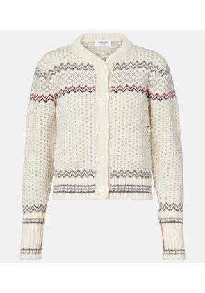 Thom Browne Fair Isle wool and mohair cardigan