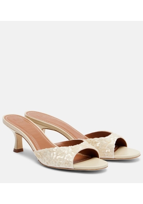 Staud Brigitte sequined mules