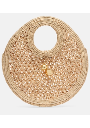 Jacquemus Spiaggia Small raffia basket bag