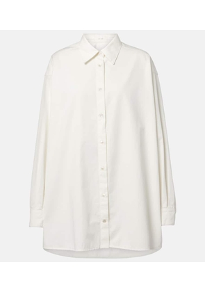 The Row Luka cotton and cashmere shirt