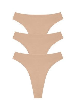 Negative Underwear Base High Thong 3-pack in Buff - Nude. Size L (also in XL, XXL).