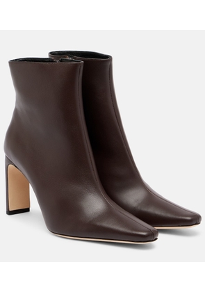 Staud Wally 90 leather ankle boots