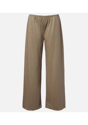 The Row Gala virgin wool wide-leg pants
