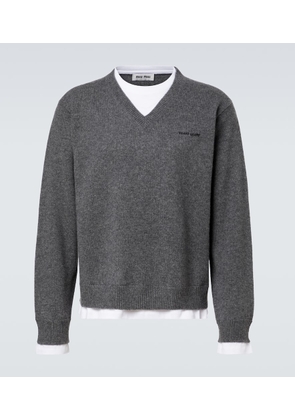 Miu Miu Layered cashmere sweater