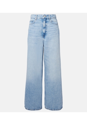 Ganni Mid-rise wide-leg jeans