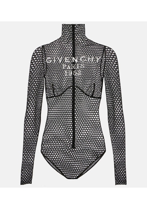 Givenchy Logo mesh bodysuit