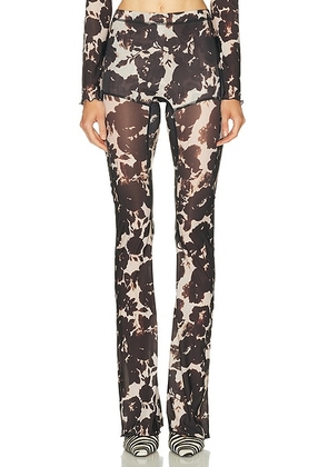 KNWLS Halcyon Flare Legging in Rose - Black,Cream. Size L (also in XS).