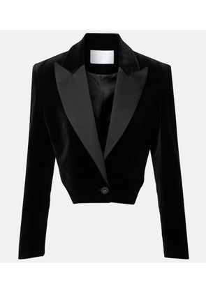 Costarellos Cotton velvet blazer