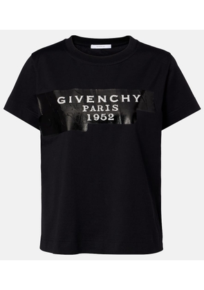 Givenchy Distressed printed cotton jersey T-shirt