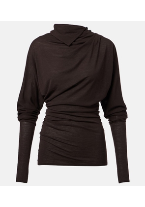 Proenza Schouler Golda gathered jersey top