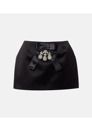 Dolce&Gabbana Duchesse silk-blend satin miniskirt