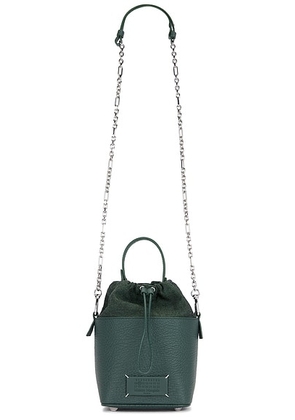 Maison Margiela Small 5ac Bucket Bag in Bottle Green - Green. Size all.