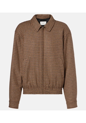 Saint Laurent Houndstooth padded jacket