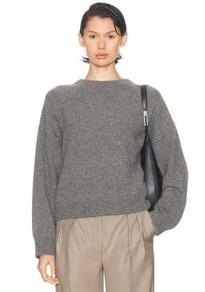 Loulou de Saison Tristan Sweater in Anthracite Melange - Grey. Size L (also in S, M).