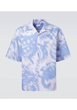 Commas Printed cotton bowling shirt