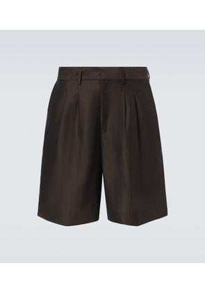 Commas Linen and wool shorts