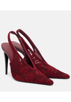 Magda Butrym 105 crochet slingback pumps