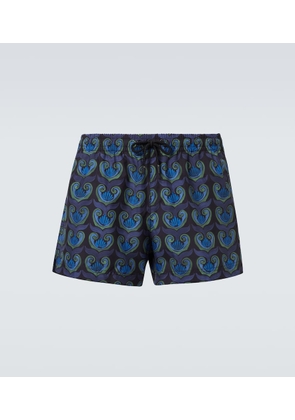Commas Printed swim trunks