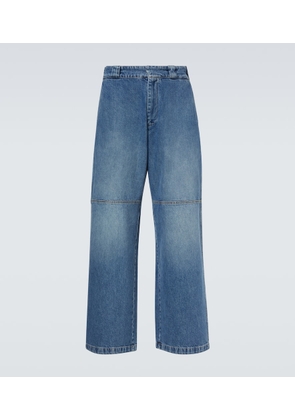 Plan C Faded wide-leg jeans