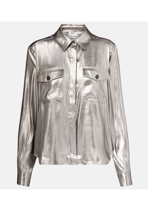 Self-Portrait Metallic shirt