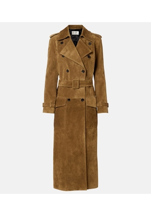 Saint Laurent Suede trench coat