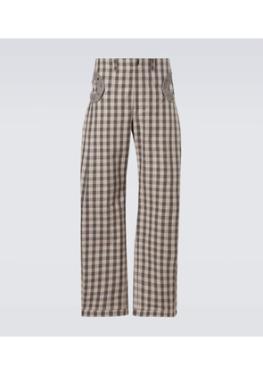 Kiko Kostadinov Fitz cotton-blend wide-leg pants
