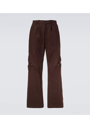 Kiko Kostadinov Estike cotton-blend wide-leg pants
