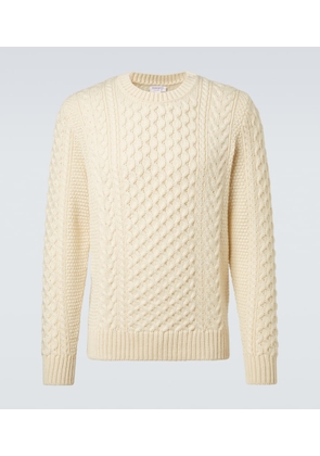 Sunspel Cable-knit wool sweater