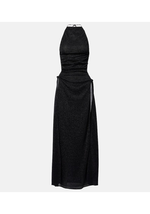 Oseree Lumiere open-back maxi dress