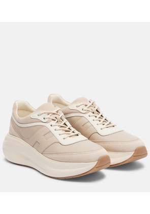 Hogan H696 leather platform sneakers